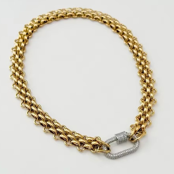 Carabiner Lock Necklace - Picture 3 of 10